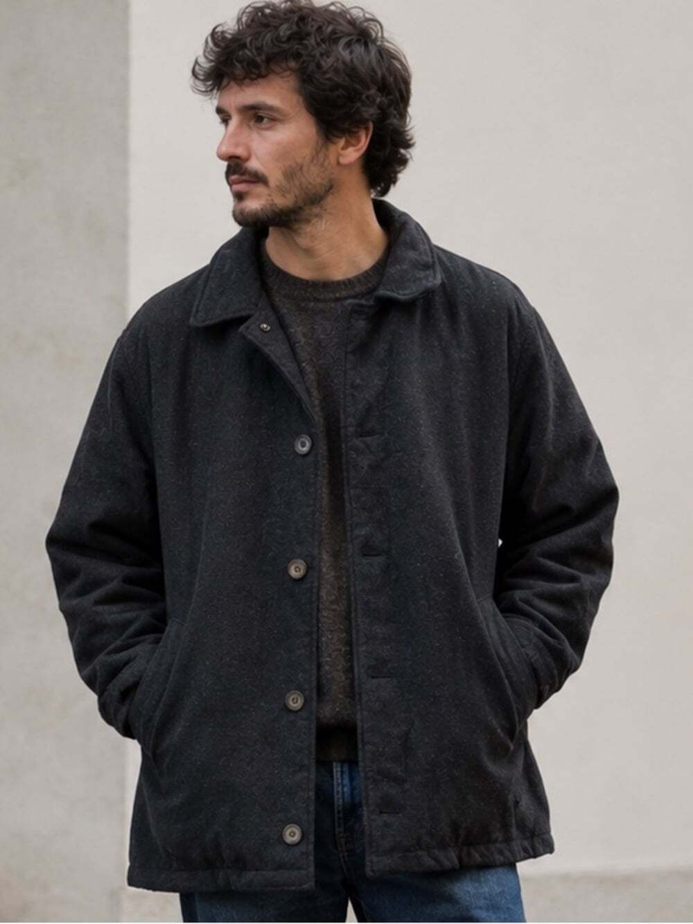 Vintage Woolrich Wool-Blend Chore Coat Jacket Heritage/ Preppy/Winter XL-XXL